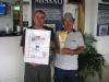 Equipe com o trofu e o certificado na MBV